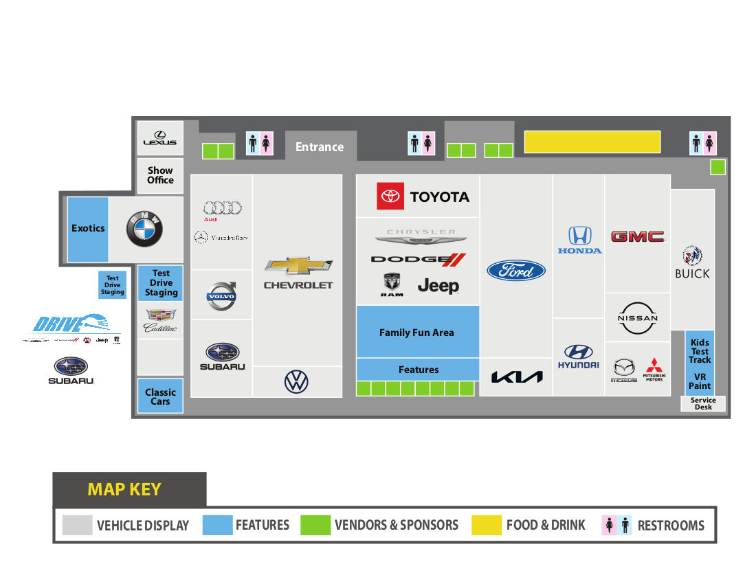 Floor Plan Quad City Regional Auto Show